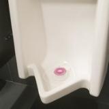 Health Gards® Urinal Screen w/ Non-Para Block, Pink, 12/cs - Cherry 01901 2