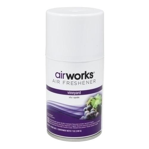 Hospeco® AirWorks® Metered Aerosol Air Freshener, 12/cs, Vineyard 07934