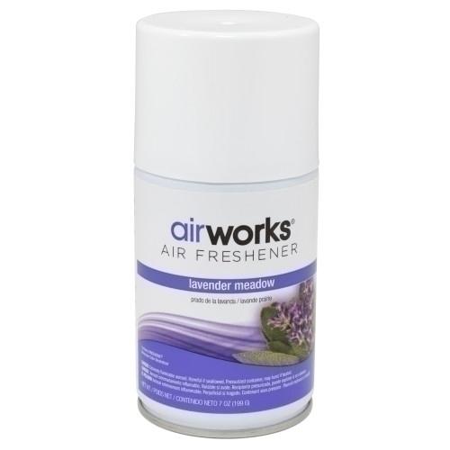 Hospeco® AirWorks® Metered Aerosol Air Freshener, 12/cs, Lavender Meadow 07936