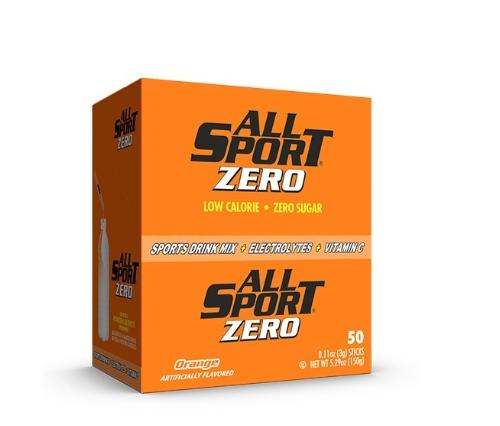 ALL SPORT POWDER STICKS  ORANGE  50 BOX  10BXS CS