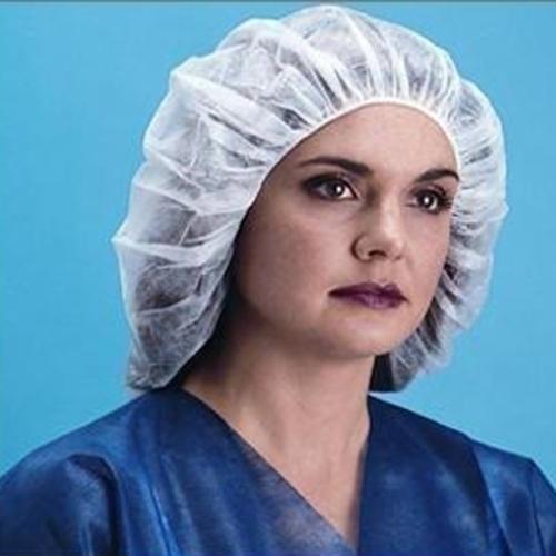 Latex-Free  Bouffant Cap  Polypropylene  28  White