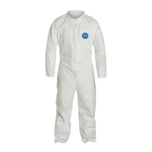 DuPont™ Tyvek® Coverall, Open Wrists & Ankles, 25/cs - Large 1412L