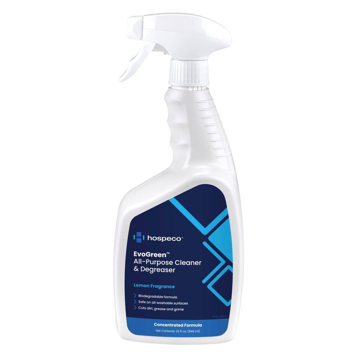 Hospeco® EvoGreen™ All-Purpose Cleaner & Degreaser, 8x1 Quart 1637HBG030