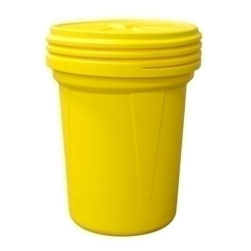 OVERPACK YELLOW 65 GALLON WITH LID