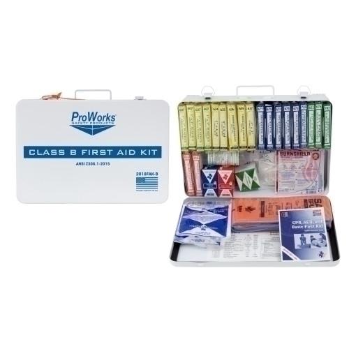 ANSI CLASS B MINIUM FILL FIRST AID KIT  METAL