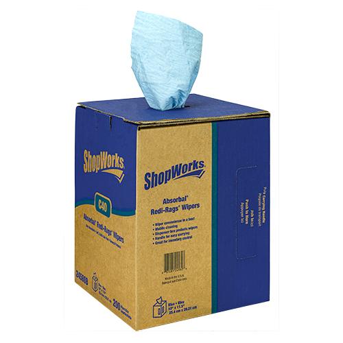 ABSORBAL REDI-RAGS  CENTERFEED  CORELESS  BLUE  4 RLS CS