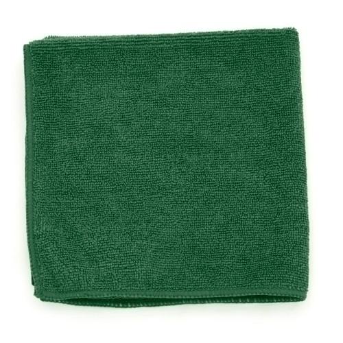 MICROFIBER TOWEL 12 X 12  DARK GREEN-330 GSM