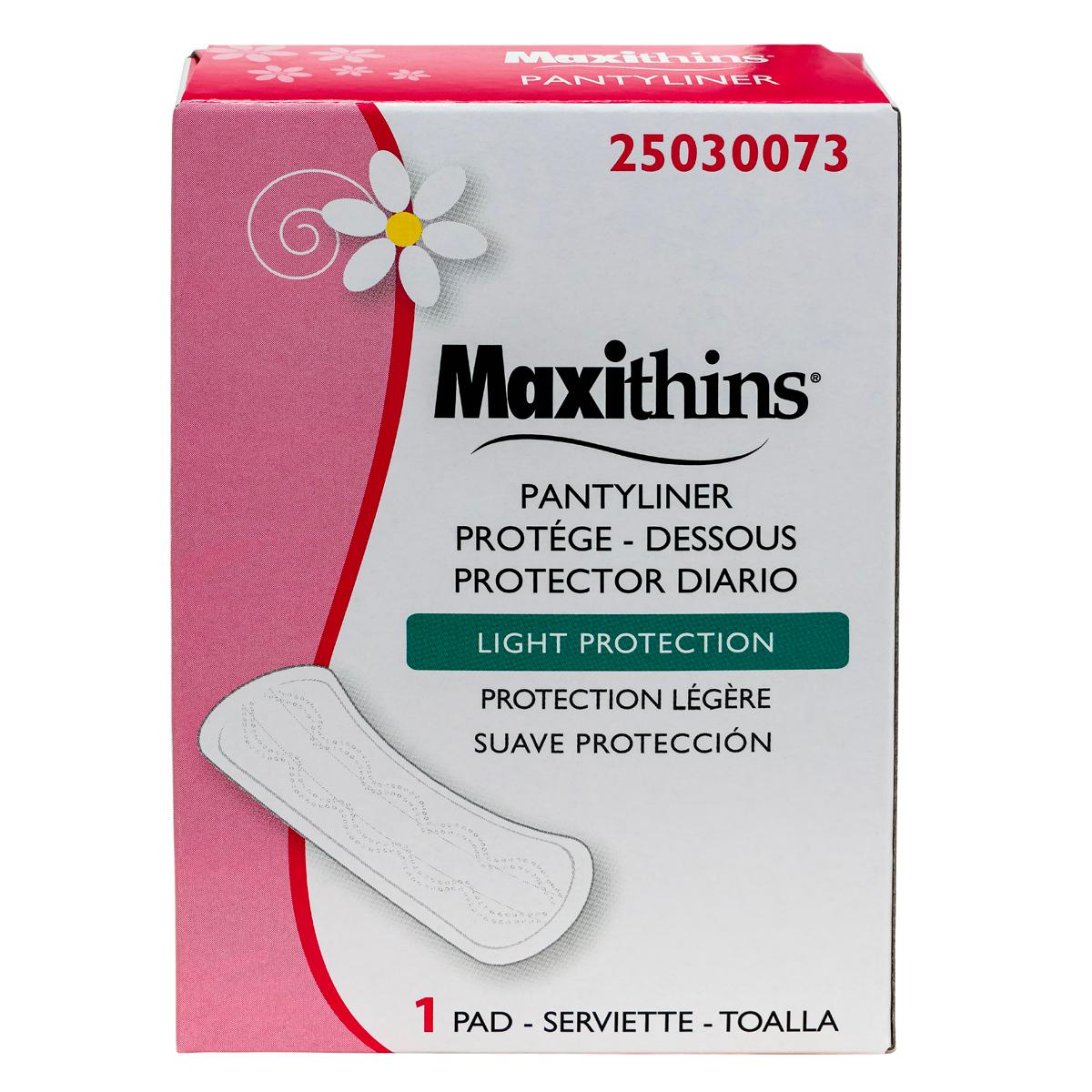 Maxithins® Vended Pantyliners, Light Protection, 200/cs 25030073