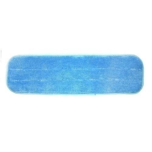 MICROFIBER WET FLAT MOP VELCRO BK  BLU 18   16 DZ CS