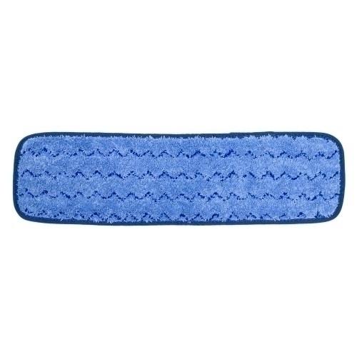 MICROFIBER ZIG ZAG FLAT MOP  VELCRO PK  BLU  18  16DZ CS