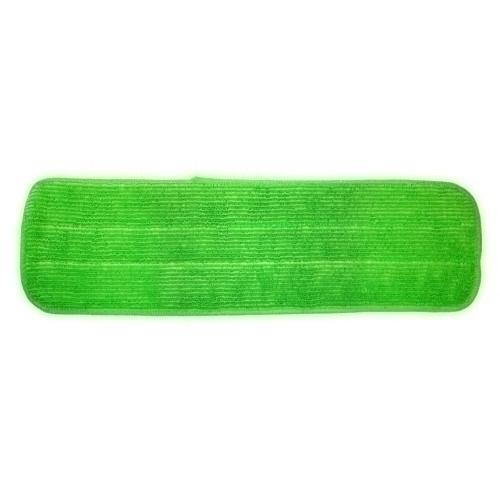 MICROFIBER WET FLAT MOP VELCRO BK  GRN 18   16 DZ CS