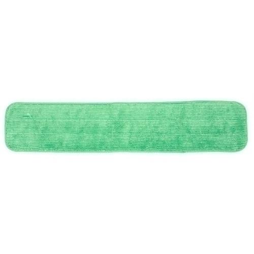 MICROFIBER WET FLAT MOP VELCRO BK  GRN 24   16 DZ CS