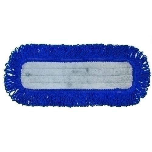 VELCRO DUST MOP GREY NAVY 18  12 PK  72 CS