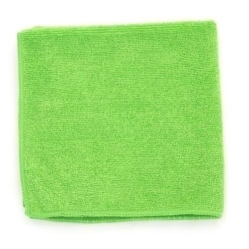 MICROFIBER TOWEL 16  X 16  220 GSM GREEN 18 DZ CS