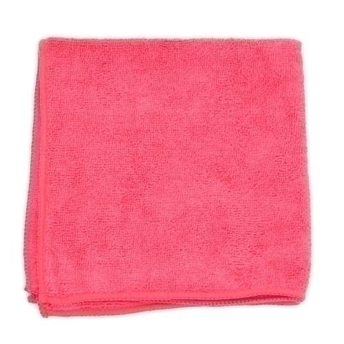 MICROFIBER TOWEL 16  X 16  220 GSM RED 18 DZ CS