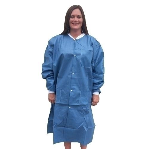 LAB COAT BLUE 30 CS-MEDIUM