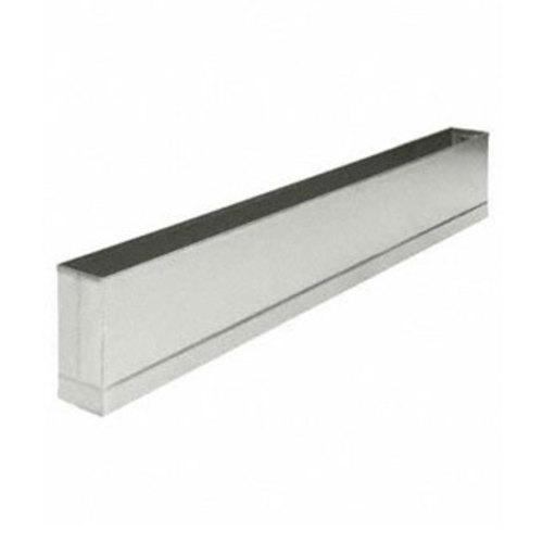 Jacknob® Pilaster Shoe, 18 in. L x 1-1/4 in. W x 3 in. H, Stainless Steel, 1/ea (32189) 42738045