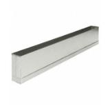 Jacknob® Pilaster Shoe, 18 in. L x 1-1/4 in. W x 3 in. H, Stainless Steel, 1/ea (32189) 42738045