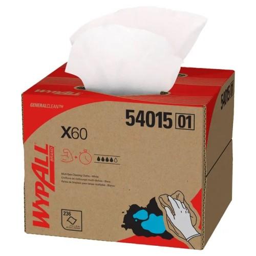 WYPALL TERI  X60  WHITE BRAG BOX 252 CS