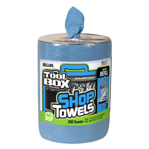 REFILL FOR 55208 CENTER PULL BLUE SHOP TOWELS 6 ROLLS CS