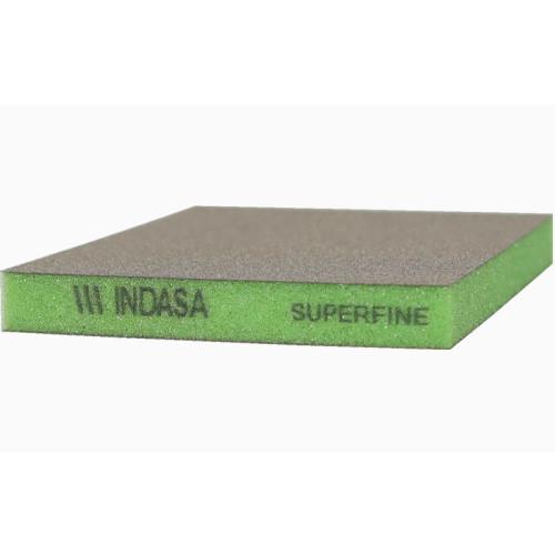 ABRASIVE 2 SIDED SPONGE  GREEN  SUPERFINE  100 CS