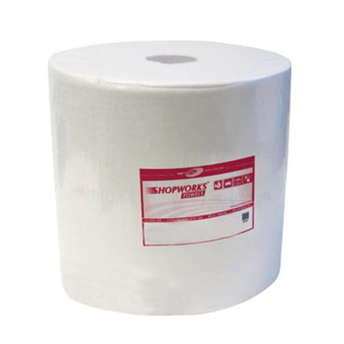 SHOPWORKS W800 WHITE JUMBO ROLL BAGGED