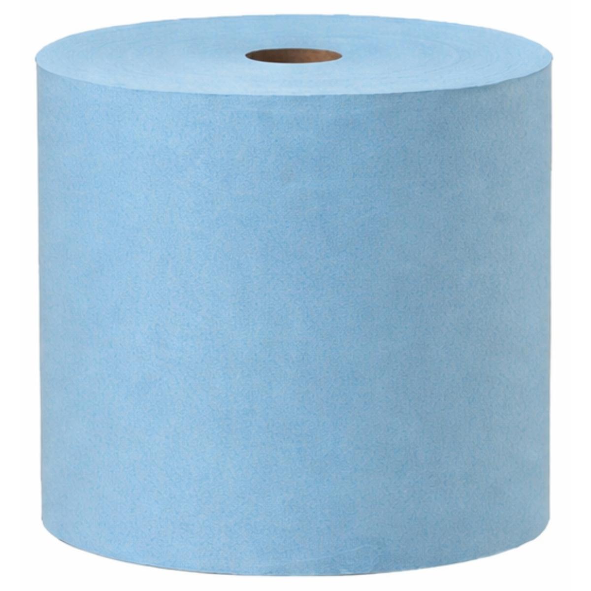 Shopworks® W800 Extra Heavy Duty Wipers 475 Sheet Jumbo Roll Blue 644043