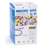 Moldex® SparkPlugs® Corded Disposable Earplugs, NRR 33 dB, 100 pr/bx - 20 bxs/cs 6654 2
