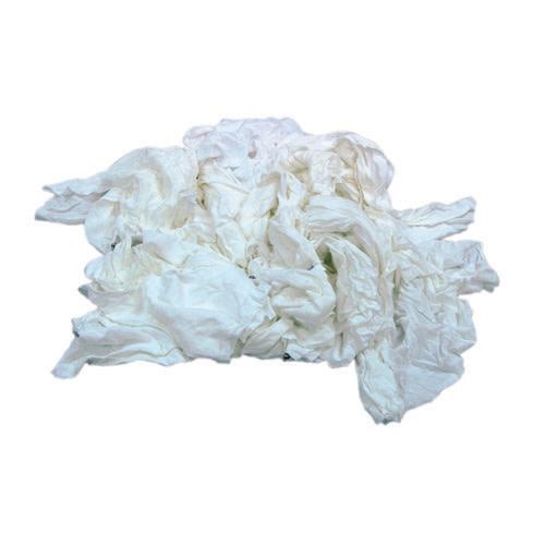 SpaceWorks® New T-Shirt Rags, Washed, Bulk, 25 lb/cs - White 72500 25 SW