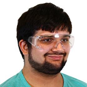 Safety Zone® ProGuard® Classic 803 Series Over Spectacle Safety Glasses w/ Clear Lens & Frame, 12/bx 7340