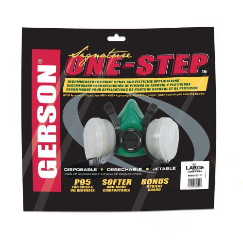 GERSON HALF FACE PIECE DISPOSABLE RESPIRATOR OV P95  LARGE
