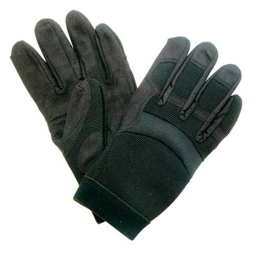 MECHANICS GLOVE WITH PADDED PALM  BLACK