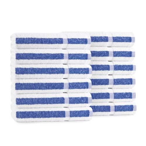 24x48 8LB Blue Stripe Bath Towels