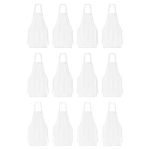 White Spun Poly Bib Aprons