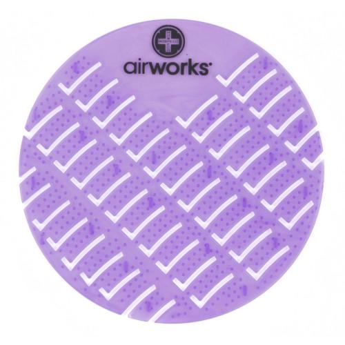 Hospeco® AirWorks® Urinal Screen, 10/bx, Lavender Meadow AWUS236 BX