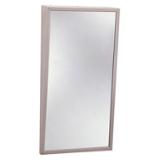 Bobrick Welded-Frame Fixed-Position Tilt Mirror, Stainless Steel, Satin - 18