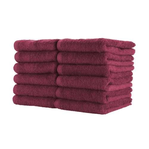 16x27 2.5LB Bleach Safe Burgundy Salon Towels