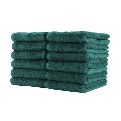 16x27 2.5LB Bleach Safe Hunter Green Salon Towels