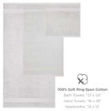 Host & Home 6pc Bath Towel Set Lt.Grey BSET HH 6PK LGY 6