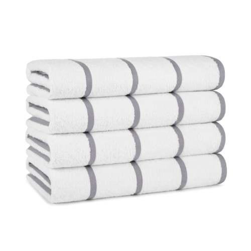 30x60 15LB Light Grey Towels   4 pack  6 packs cs