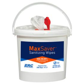 ERC Wiping Products® MaxSaver™ Sanitizing Wipes Dispenser Bucket, White, 1/ea (Bucket Only) BWBUCKDISP