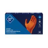 Safety Zone® Catch® Nitrile Powder-Free Pyramid Grip Gloves, 10x100, Orange, 9 mil - Medium CAT455 3