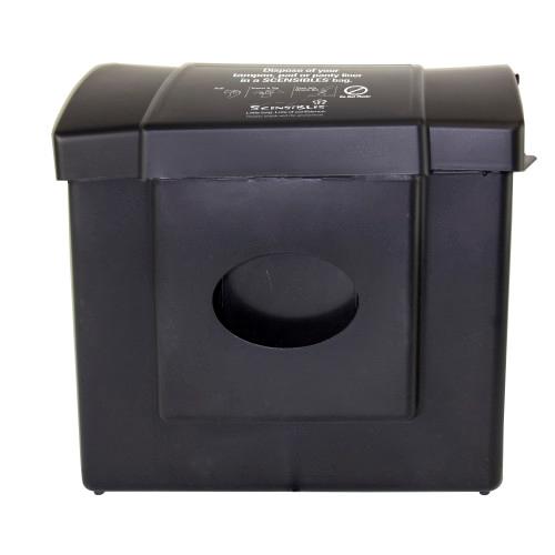 PLASTIC COMBO RECEPTACLE  BLACK  W RIGID LINER