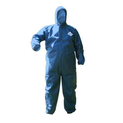 SMS COVERALL  ELASTIC WRIST ANKLES HOOD-BLUE-XXL