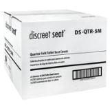 Hospeco® Discreet Seat® Toilet Seat Covers, 200/pk - 20 pks/cs, Quarter Fold DS QTR 5M 7