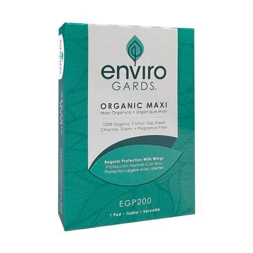 ENVIRO GARDS VENDED ORGANIC SANITARY NAPKIN W WINGS 200 CS