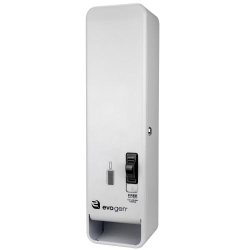 Hospeco™ Evogen® Single Channel Pad Dispenser, White Steel, 1/ea EV7