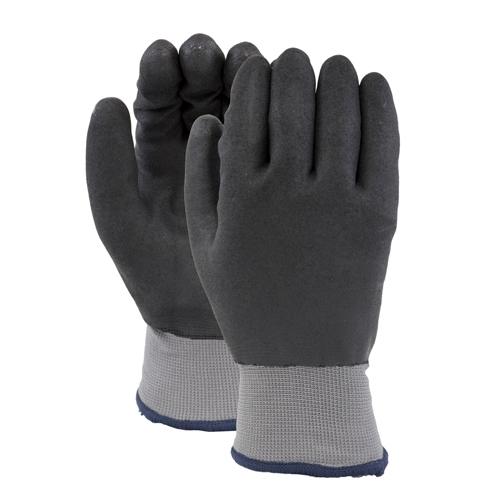 FULLY COATED FOAM NITRILE GREY NYLON SHELL W TERRY LINER  M