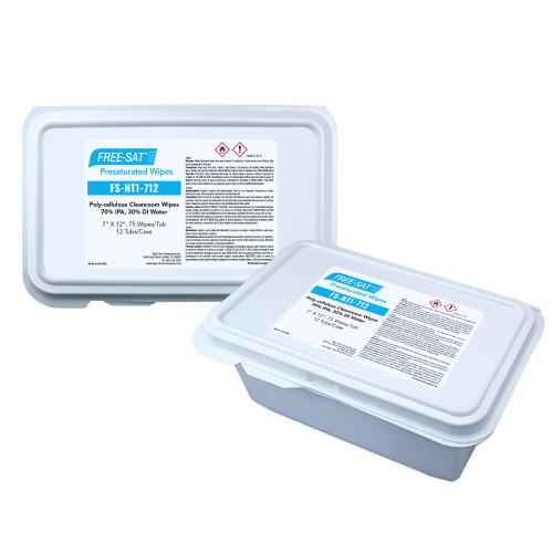 FREE-SAT CLEAN-CUT PRE-SAT WIPES 7X12 TRI-FOLD 75 TUB 12 CS