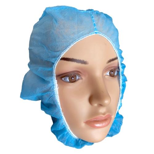 BLUE 17 GSM POLY PRO HOOD  100PCS BAG  1000PCS CS. 18 LBS.